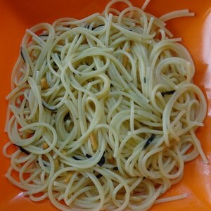 エコで美味しい☆簡単お茶漬けパスタ